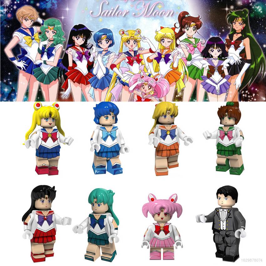 Sailor Moon Mô Hình Đồ Chơi Lắp Ráp Hình Thủy Thủ Mặt Trăng Dành Cho Bé