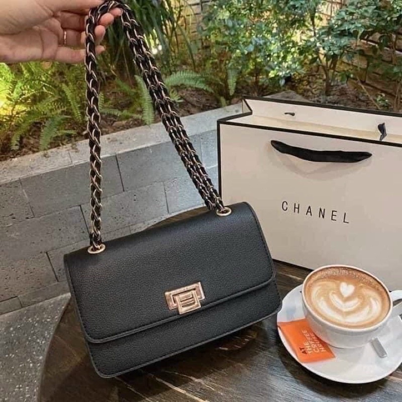 Túi Xách Nữ Đeo Chéo Đeo Vai C.N.K Khoá Gập Mới