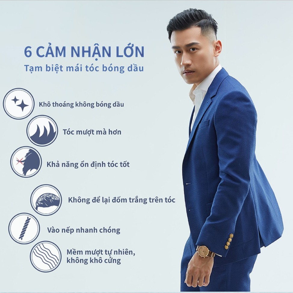 Sáp tóc dạng Gel K Slick Pomade Dream Trend (xanh dương) - Khô thoáng vượt trội, không lưu bết dầu khó chịu