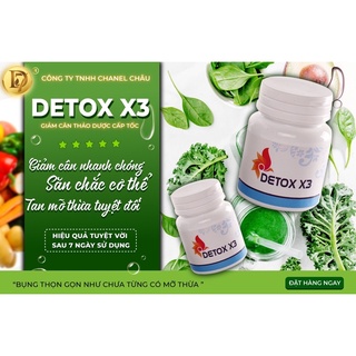 Detox x3 chuyên giảm bụng 60v