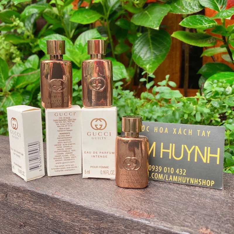 Nước hoa mini GUCCI GUILTY POUR FEMME Edt - Edp - Intense 5ml