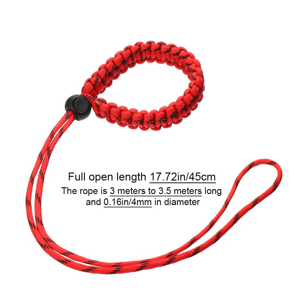 Vòng đeo cổ tay dây bện gắn máy ảnh kỹ thuật số thủ công/ đèn pin chụp ảnh sinh tồn khẩn cấp