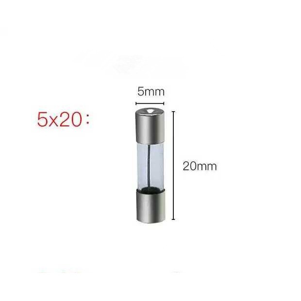 Bộ 100 cầu chì ống 0.2A-20A