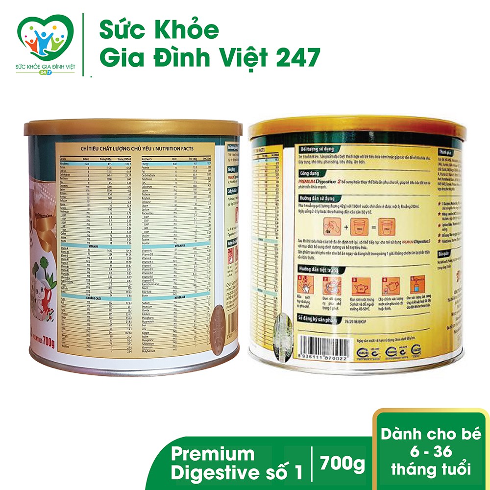 Sữa Premium Digestive 1 loại 700g