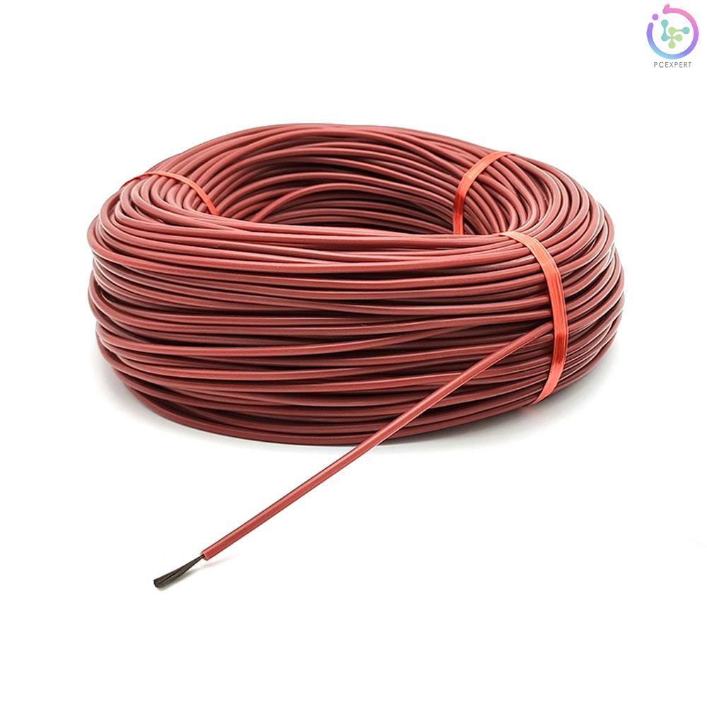 Cuộn Dây Sưởi 200 Sợi Carbon 3Mm 12K 33 Chất Lượng°C Dây Cáp Silicon Cao Su Sưởi Ấm Sàn Chịu Nhiệt Độ Cao