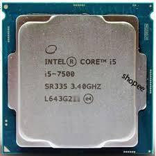 CPU intel I5 - 7500+7400 Tray không box+tản