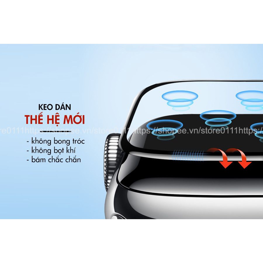 Kính cường lực toàn màn hình cho đồng hồ thông minh Apple Watch Series 5 4 3 2 1