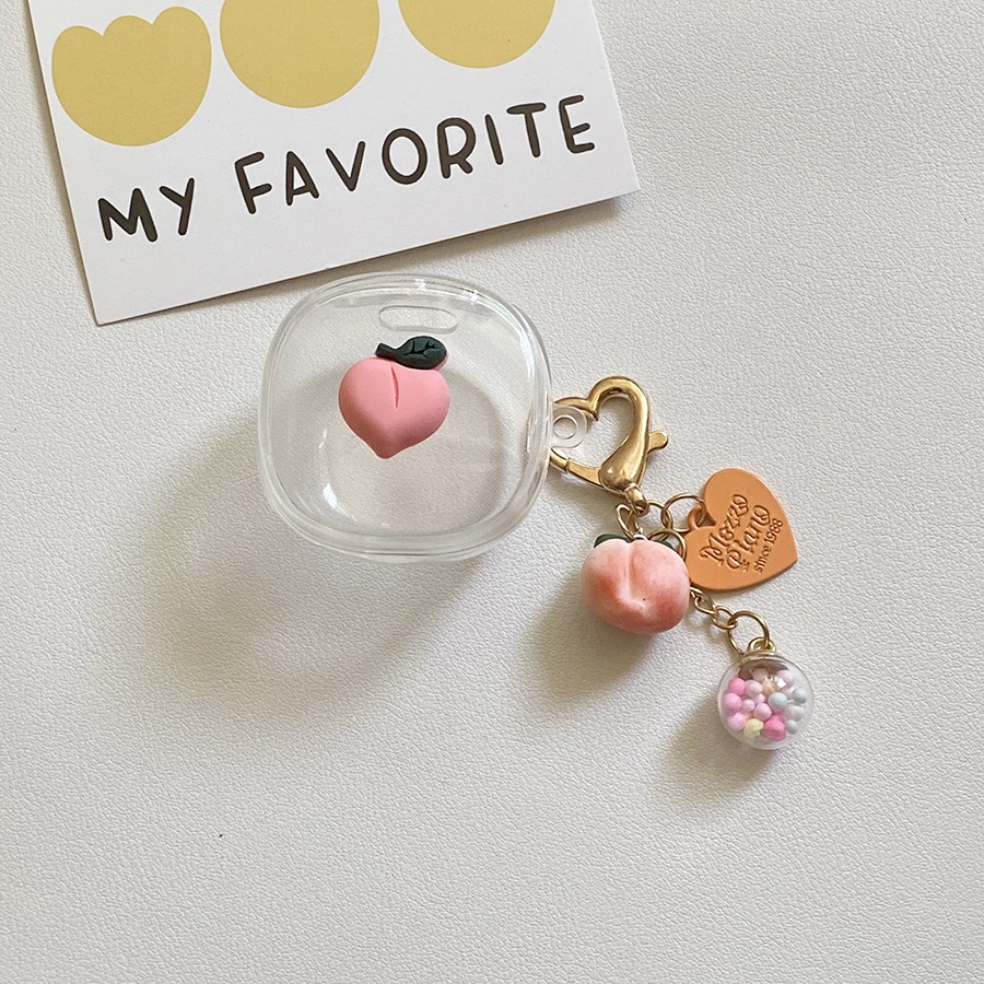 Ốp Điện Thoại Baseus Wm01 Bằng TPU Silicon Bóng Có Móc Khóa Hình Trái Đào / Bơ Cho Apple Watch