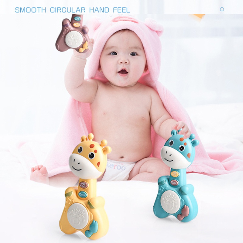 Bộ Đồ Chơi Chuông Lắc Cầm Tay Hỗ Trợ Giáo Dục Bé Trên 12 Tháng Tuổi