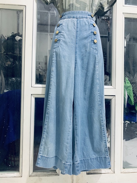 Sét áo quần jean ống rộng size S-M