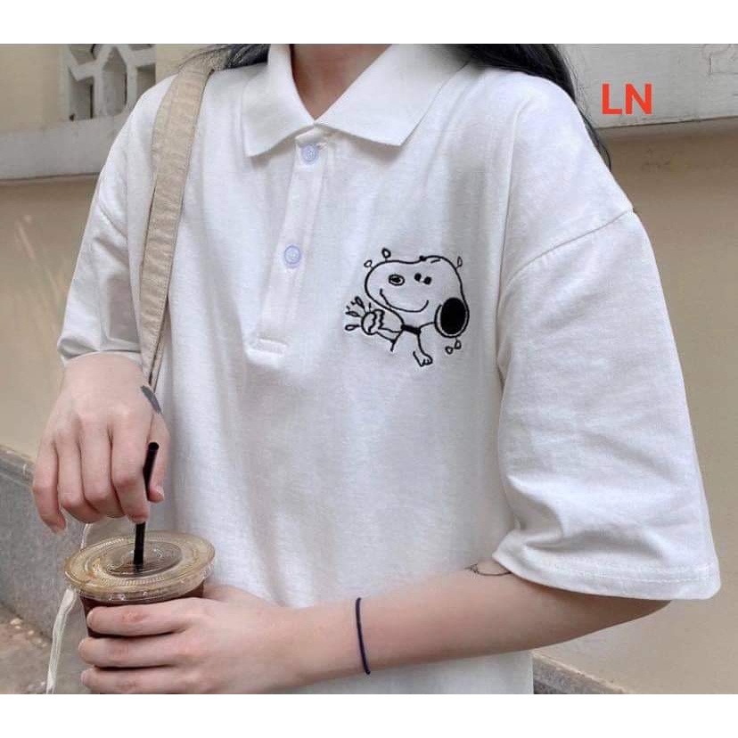 Áo Thun polo Tay Ngắn  In Hình Chú Cún Dễ Thương Cá tính