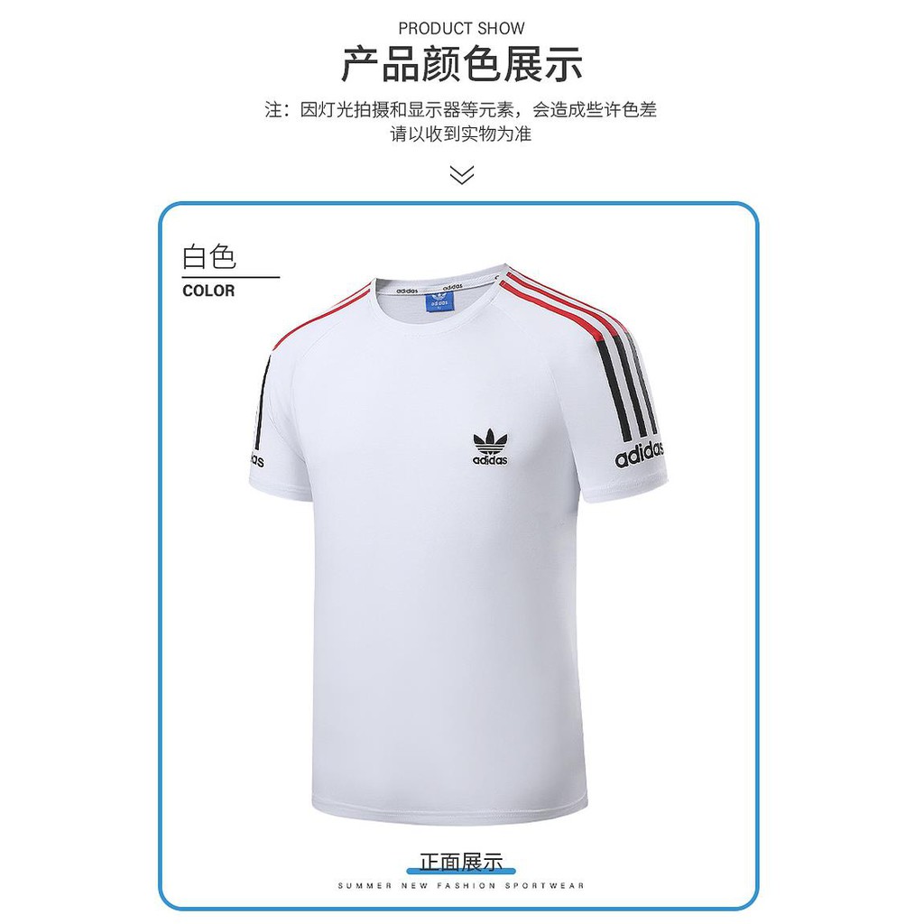 Áo Thun Adidas Tay Ngắn Cổ Tròn Thời Trang Mùa Hè 21 2021