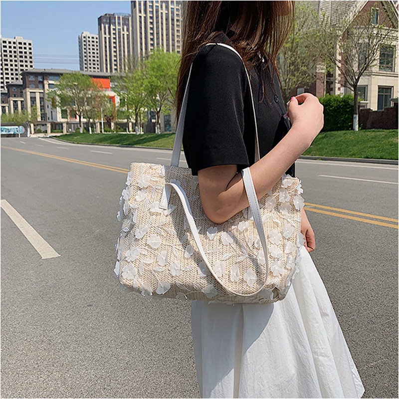 Túi đeo vai IELGY sức chứa lớn thêu thời trang cho nữ