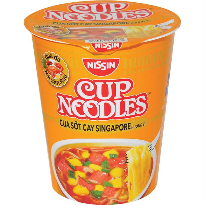 Mì ly CUP NOODLES  Nisisin vị hải sản Nhật Bản/ cua sốt cay Singapore/ Thái Tom yum/ Sườn chanh Thái Lan 70g | BigBuy360 - bigbuy360.vn