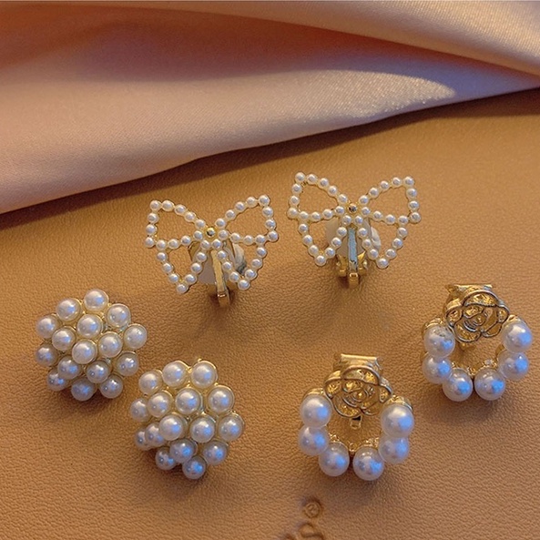 Khuyên Tai Đính Ngọc Trai Cổ Điển Thời Trang Mới 2023 Dành Cho Bạn Nữ