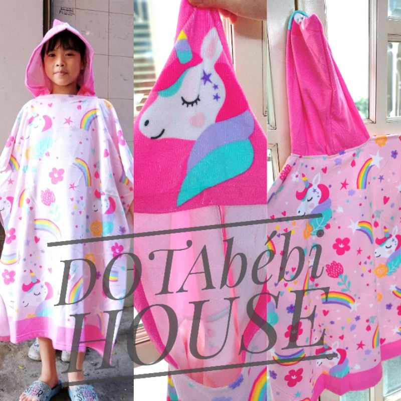 (Tặng balo dây rút) Khăn choàng tắm size đại cho bé