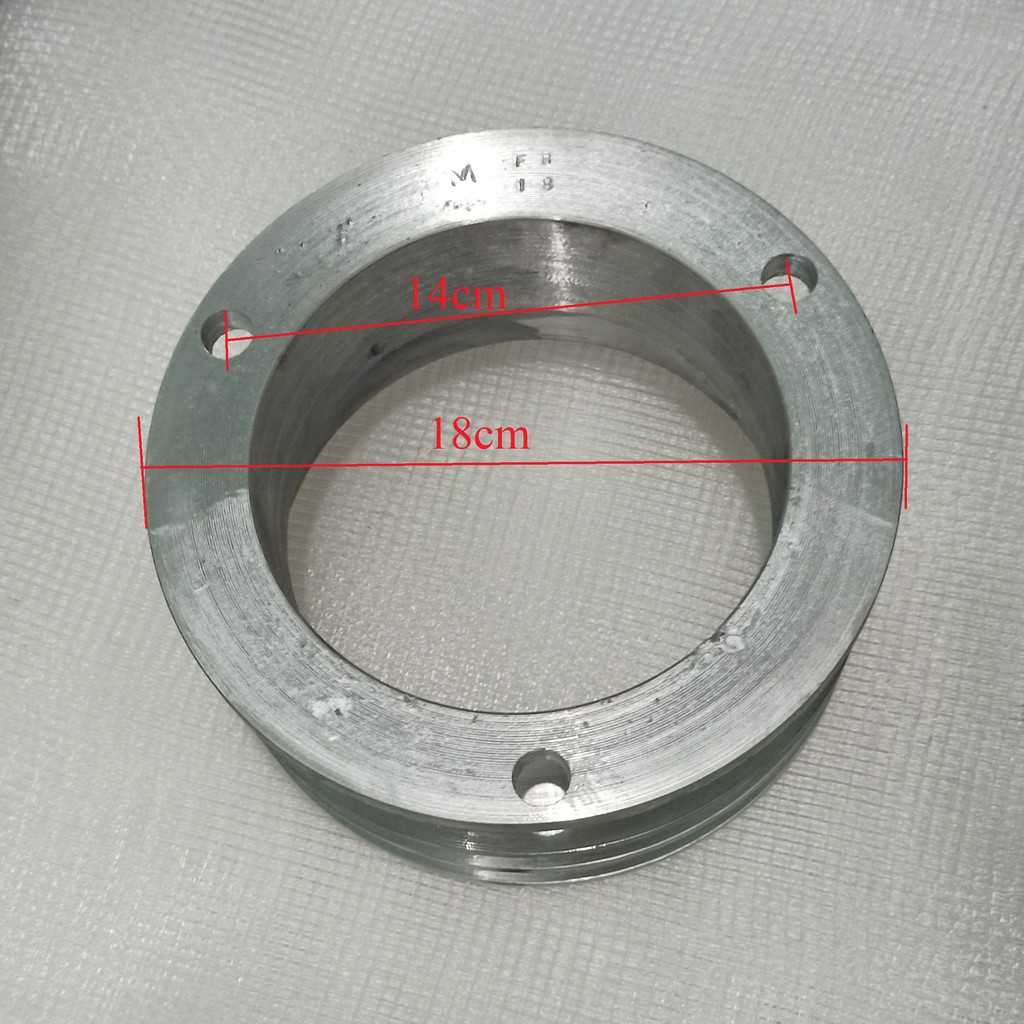 Buly Nhôm 18cm, 20cm, 22cm, 25cm, 27cm, 29cm  2 Rảnh Bảng B cho động cơ D9, D10 và động cơ Nhật Yanmar F TS NS SS80 SS9