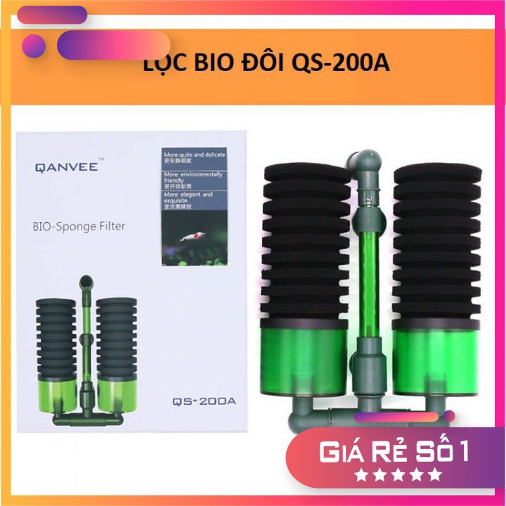 Lọc Sủi Vi Sinh QS200A Cho Bể Cá Cảnh- Tép Cảnh