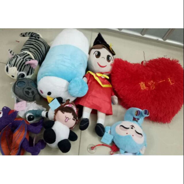Gấu bông tim bé chibi