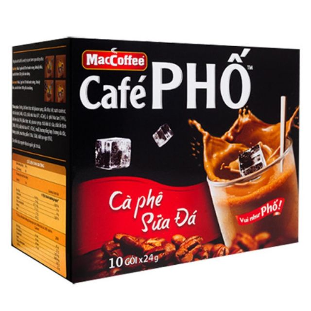 Cà phê Phố sữa đá (10 gói x 24g)