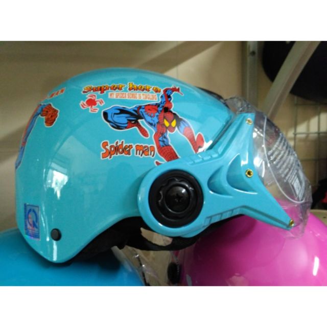 Mũ bảo hiểm bé trai, bé gái nửa đầu có kính chính hãng