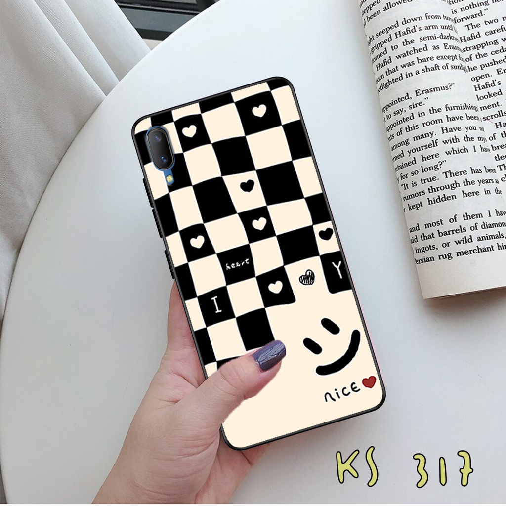 Ốp lưng Vivo V11 - Vivo V11i - Ốp in hình họa tiết caro bền, đẹp