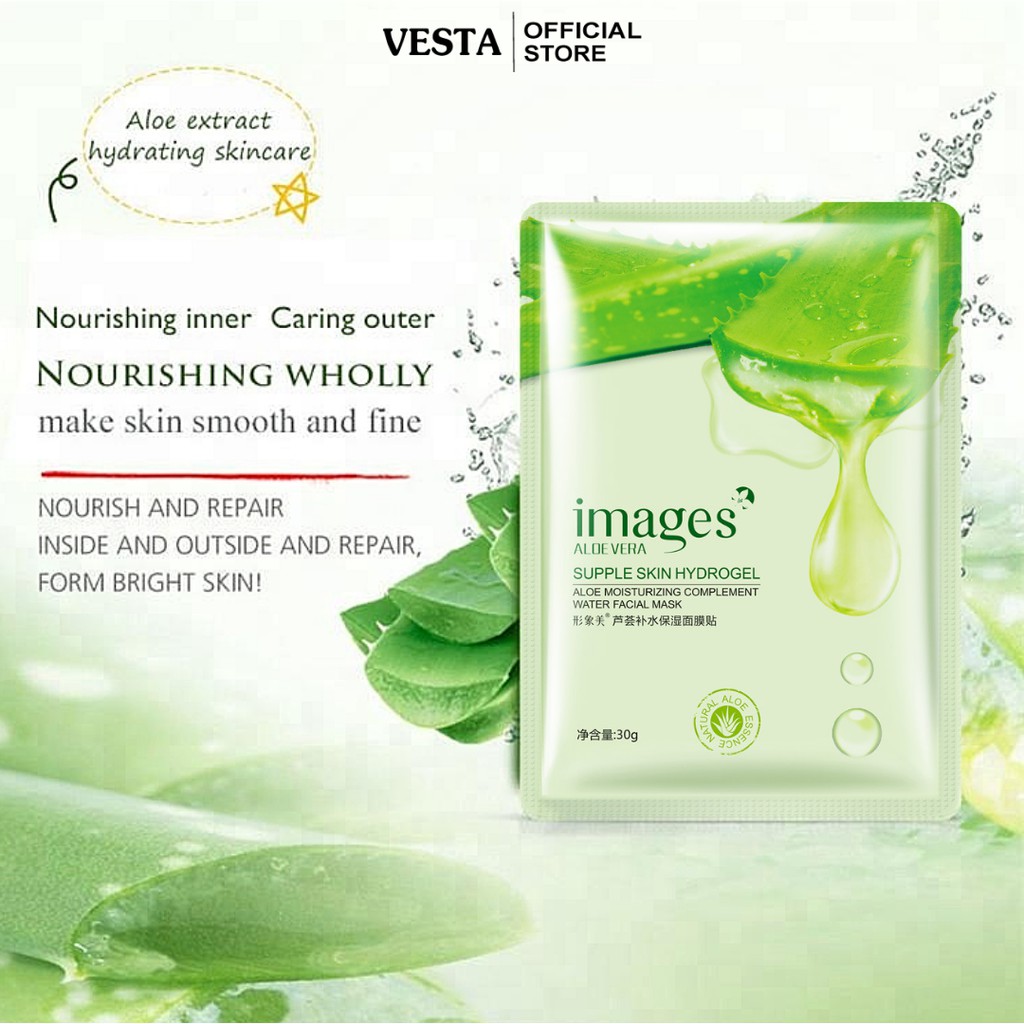 Mặt nạ giấy nha đam dưỡng trắng da cấp ẩm mask lô hội Images | BigBuy360 - bigbuy360.vn