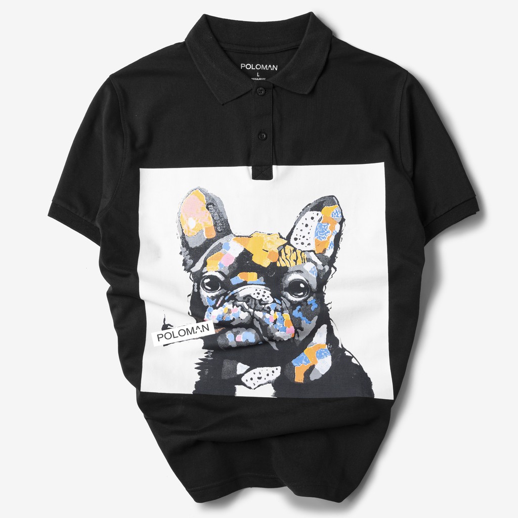 Áo thun Polo nam PUDO in hình CoolDog vải cá sấu Cotton xuất xịn,chuẩn form,trẻ trung- nặng động P16 - POLOMAN | BigBuy360 - bigbuy360.vn