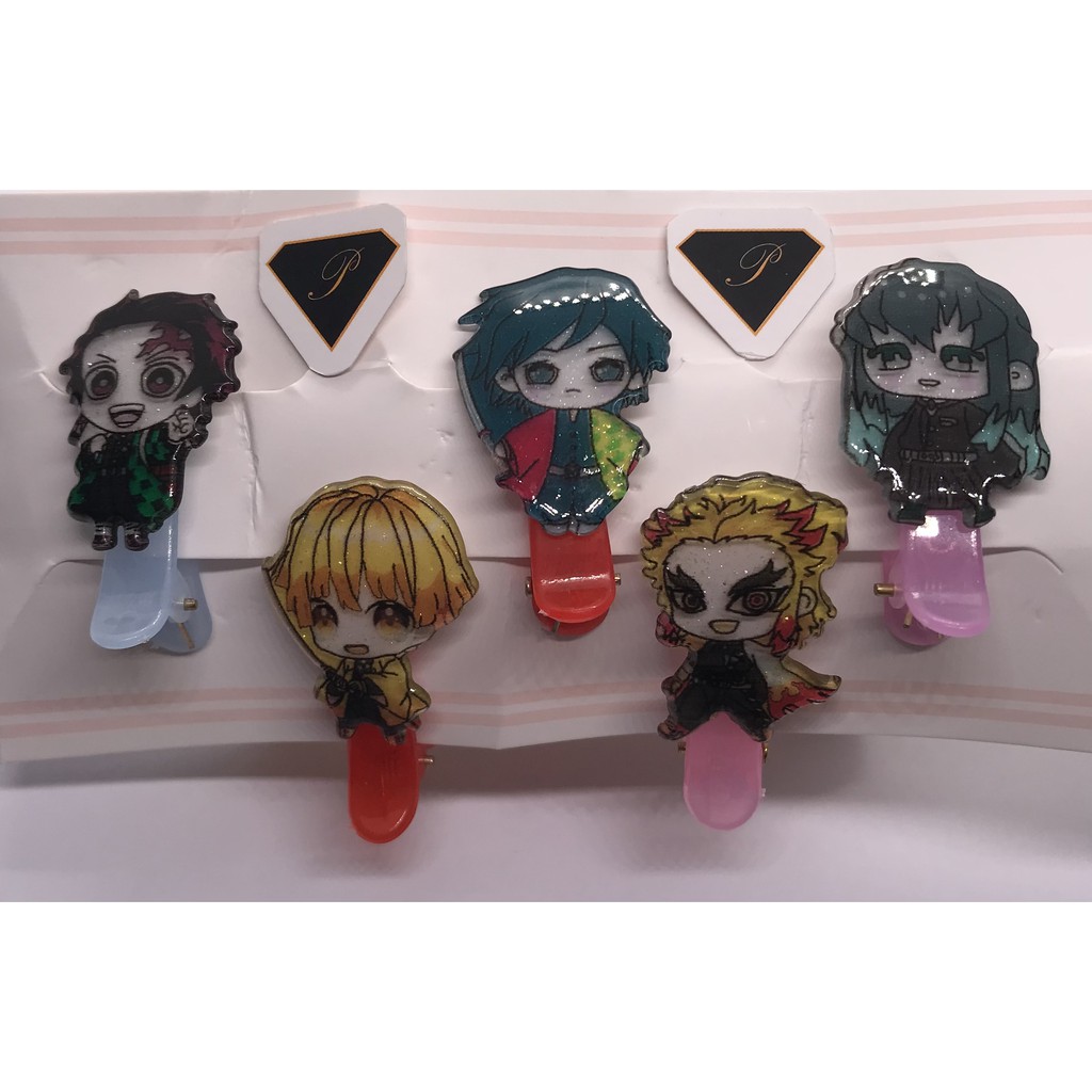 OtakuTPstore Kẹp tóc anime hoạt hình Elsa Nezuko Kimetsu no Yaiba Demon Slayer Thanh gươm diệt quỷ