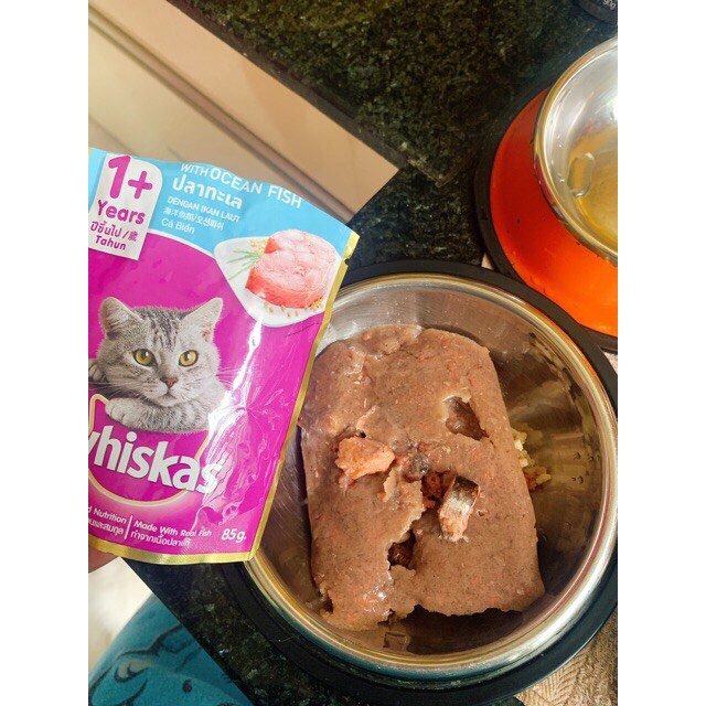 Pate WHISKAS mèo con, mèo trưởng thành gói 80g, giàu dinh dưỡng với 8 hương vị. Tpetshop