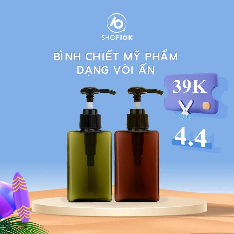 Bình chiết mỹ phẩm dạng vòi ấn dùng để chiết mỹ phẩm, dầu gội, sữa tắm 450ml SP005240