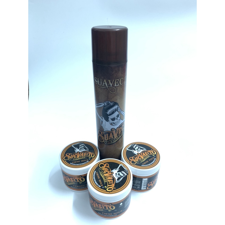 Gôm Halloween + Sáp Vuốt Tóc Nam Suavecito Strong Hold - Sáp Mềm Nhé ( Hộp 113g)