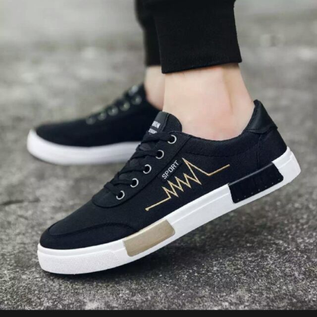 Giày sneaker nam vải mền