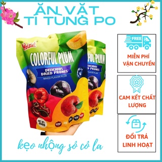 FREESHIP+QUÀ 10K] Kẹo Ô Mai Colorful Plum 408gr Mix 6 Vị Hoa Qủa ĂNVẶTTÍTÙNGPO Chua Ngọt Giòn Thơm Nhiều Vị