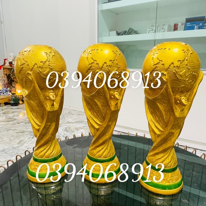 Mô hình cúp bóng đá thế giới ( word cup 36cm) như thật