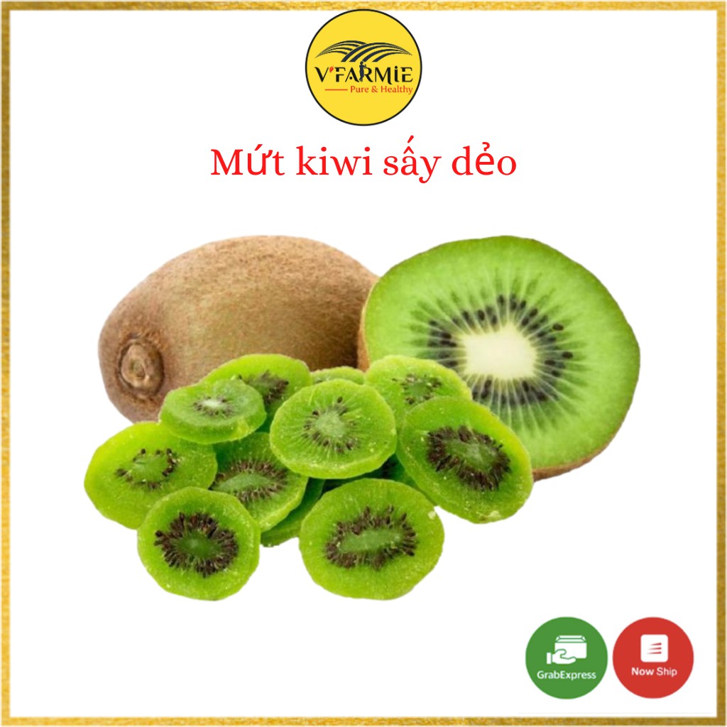 Mứt kiwi sấy dẻo chua ngọt đặc sản Đà Lạt hũ 500g