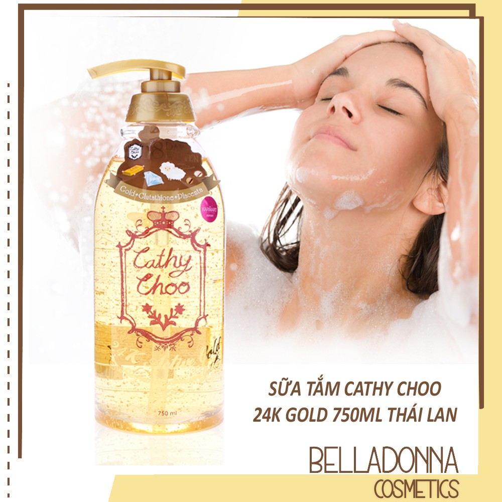 Sữa Tắm Vàng Trắng Da Cathy Doll Choo 24k Active Gold 750ml
