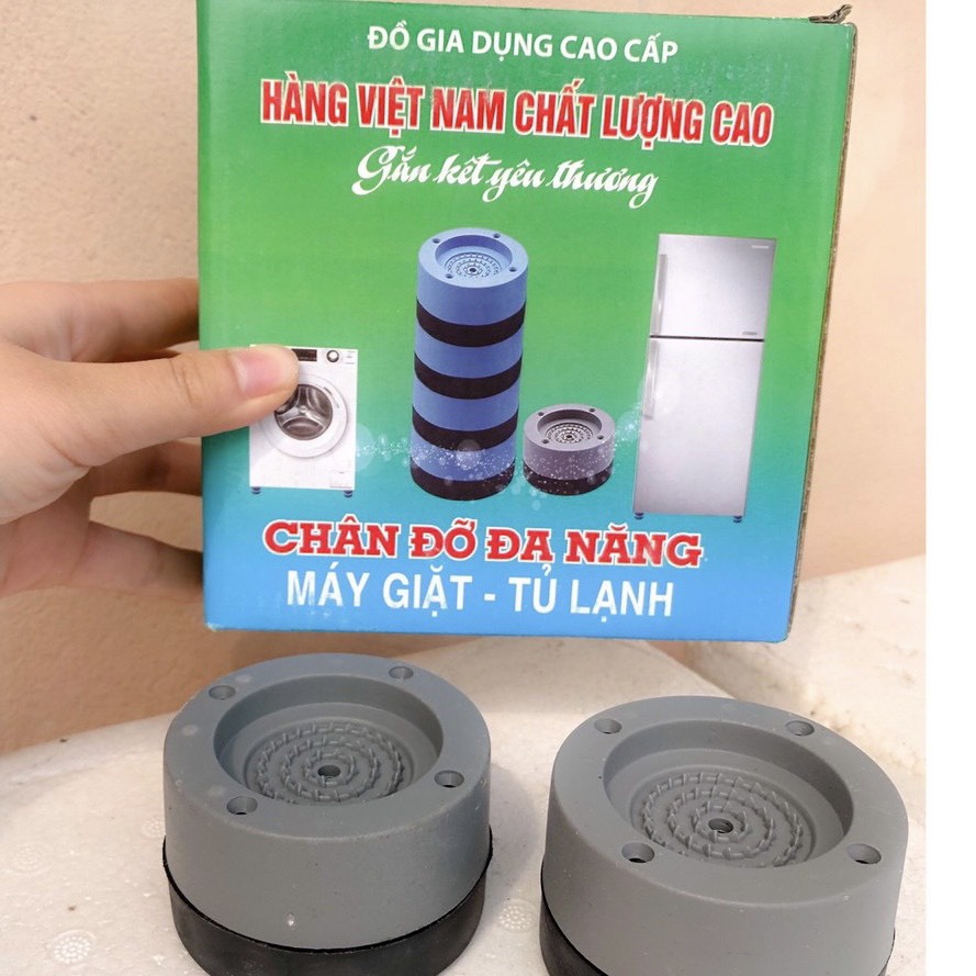 SÉT 4 CÁI ĐẾ KÊ CHÂN MÁY GIẶT CHỐNG RUNG CHỐNG ỒN SILICON CAO CẤP [LOAI 1 ]