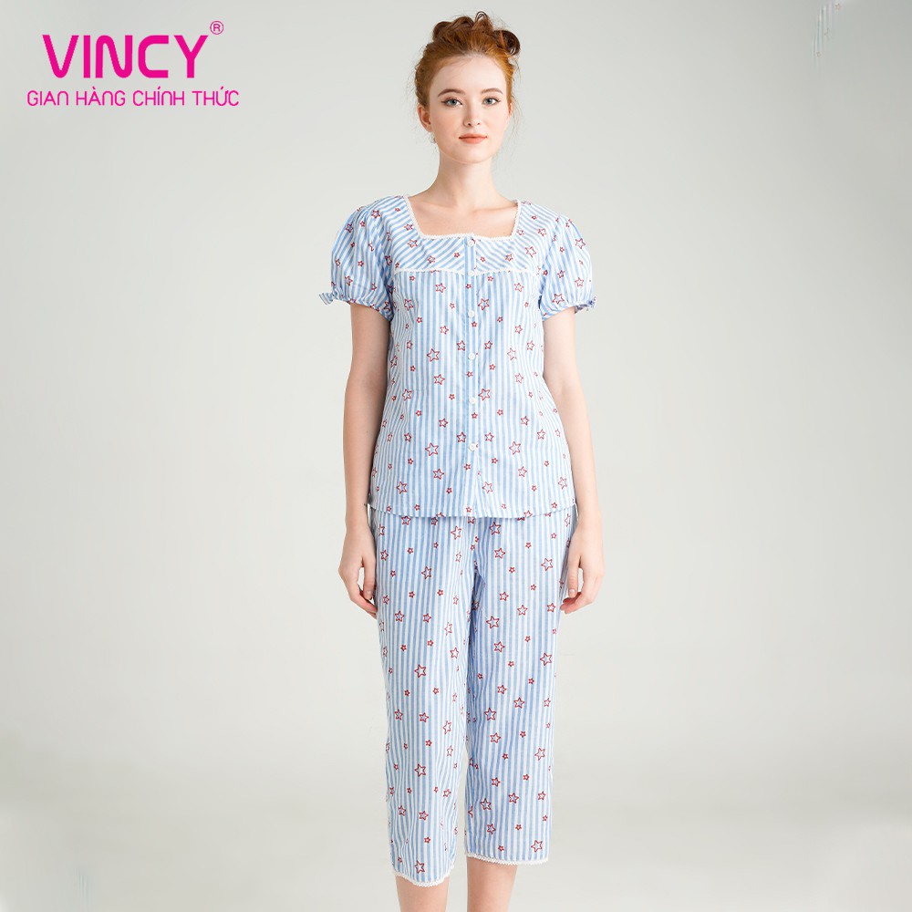 Bộ Đồ Kate Lửng Nữ Vincy Thoáng Mát BKL170S11