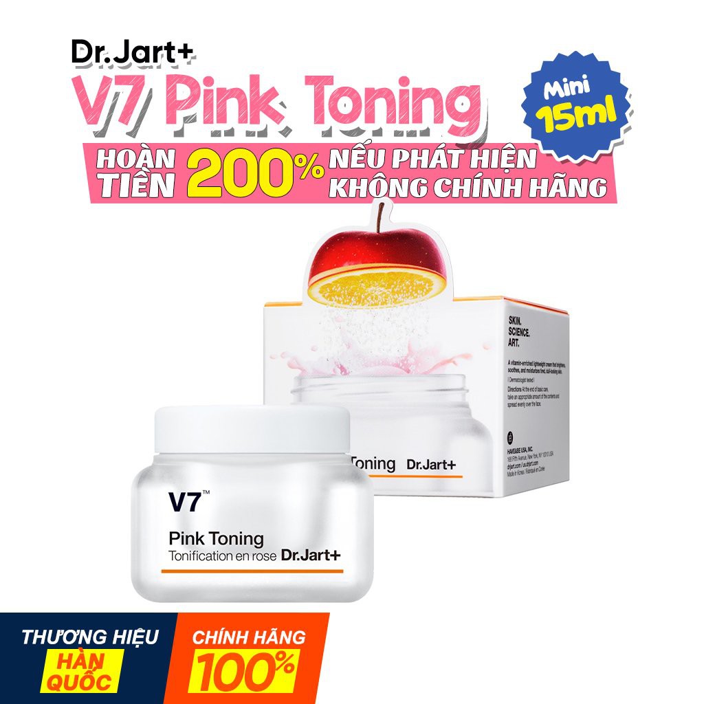 Kem Dưỡng Trắng Và Tái Tạo Da Cao Cấp V7 PINK TONING 15ml