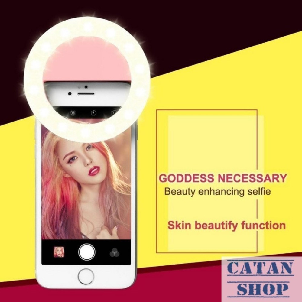 Đèn LED selfie cực sáng, đèn trợ sáng pro chụp hình tự sướng ring light SLED-RK14