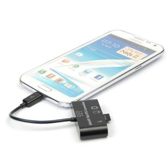 Đầu đọc thẻ Android + Hub OTG 3 trong 1