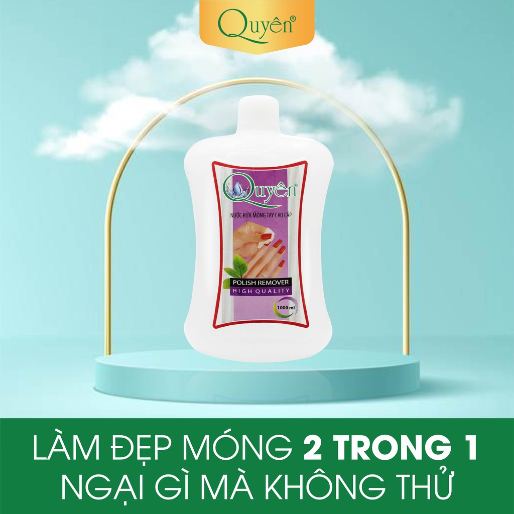 Nước rửa móng tay,nước tẩy móng tay,Acetone chùi móng tay Quyên - 500ml loại a