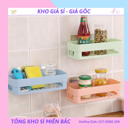 [❌GIÁ SỈ❌]  KỆ DÁN TƯỜNG ĐỂ ĐỒ HÌNH CHỮ NHẬT 88230