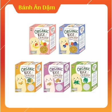 Bánh Gạo Ăn Dặm Hữu Cơ Apple Monkey giúp Bé tập nhai, nuốt và phát triển răng, bổ sung Omega 3 và DHA.