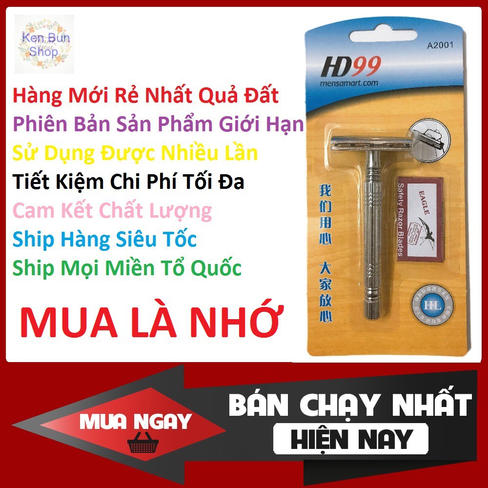 [ Rẻ Nhất Quả Đất ] Dao Cạo  Râu Cán Tháo Rời INOX Phiên Bản Giới Hạn A2001 [ Video Hình Thật  Ảnh Thật Sản Phẩm ]