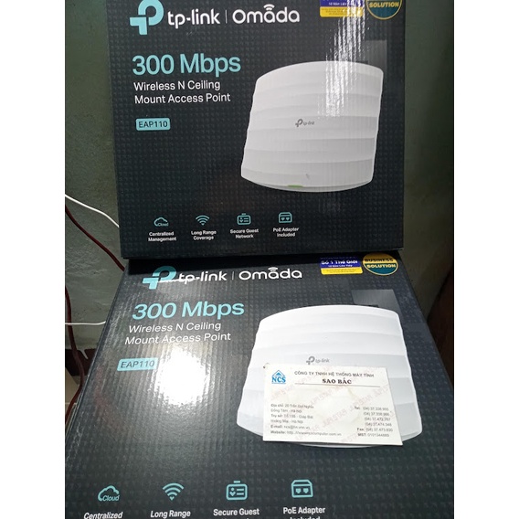 Bộ phát wifi gắn trần tốc độ 300Mbps TP-Link Amada  EAP110