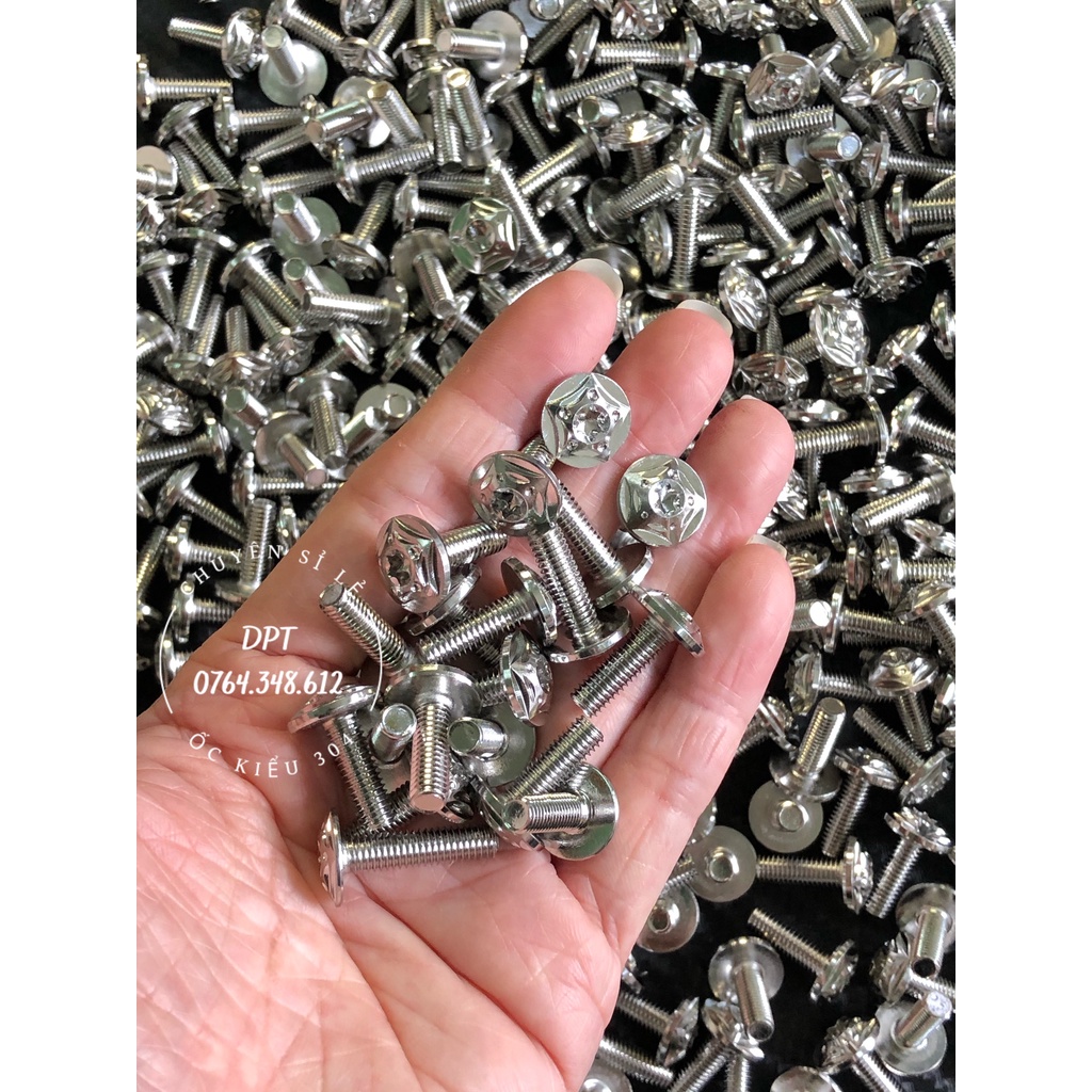 [HÌNH THẬT] Bộ ốc áo Inox 304 cho xe Dream (13 con)