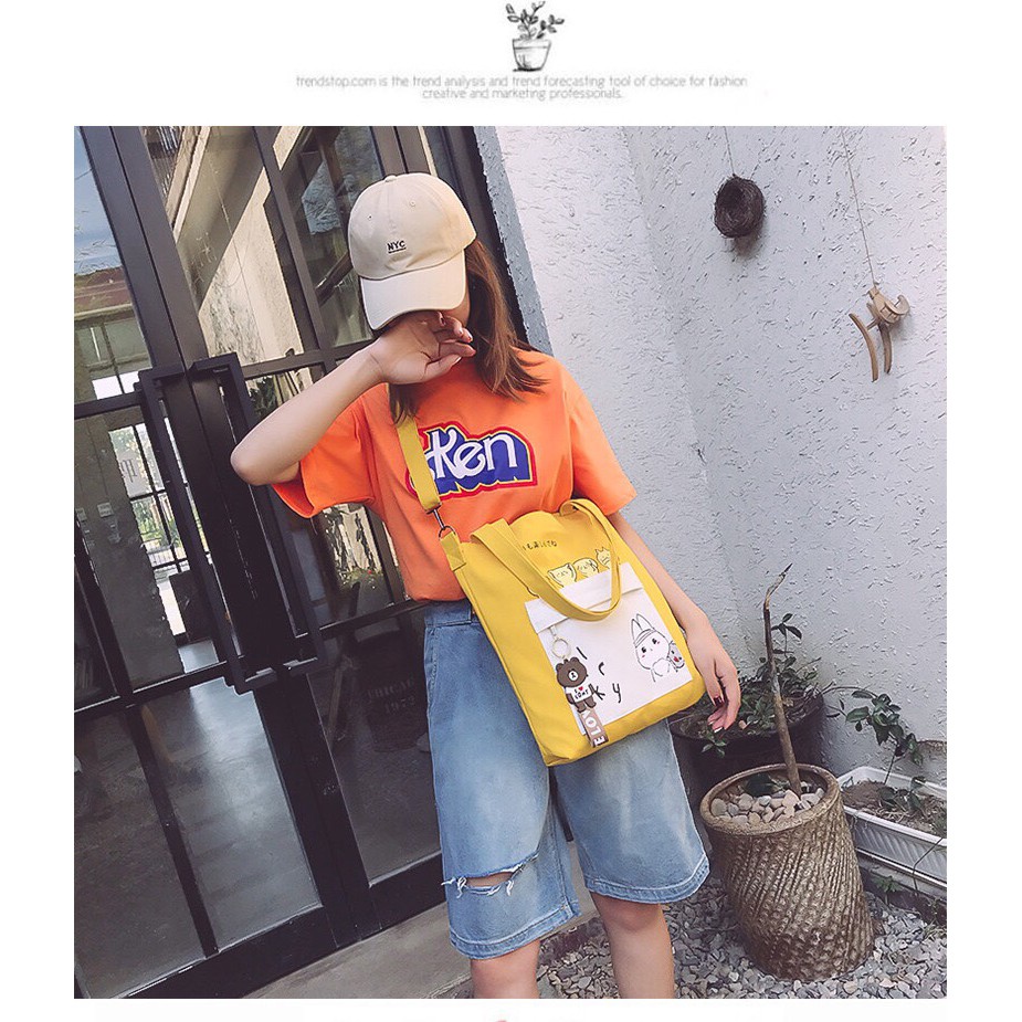 HÀNG CÓ SẴN - Túi xách học sinh ulzzang HOT ins tote HÌNH MÈO