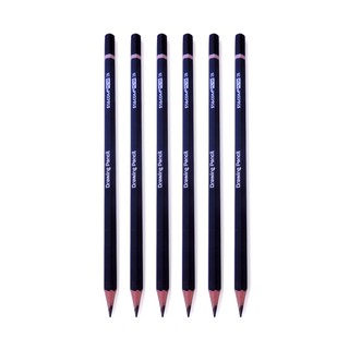 [Xả kho] Hộp 12 cây Bút chì gỗ, thân lục giác màu xám đen, độ cứng 2B, màu đậm | Stacom PC108